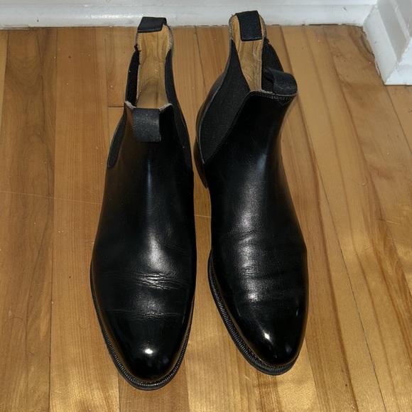 Meermin men black Chelsea boots size UK7/US8 - Picture 2 of 2